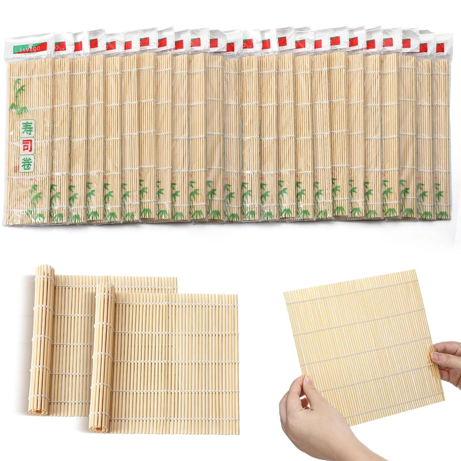 48 Pcs Sushi Mat Bulk Sushi Making Roller Non Stick Square Rolling Mat for Ho...
Opens in a new wind