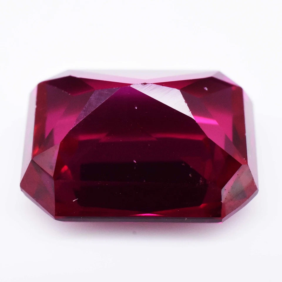 FLAWLESS 9.65 Ct Natural Princess Cut RED-PINK Ruby CERTIFIED Loose Gemstone - Image 3 of 4