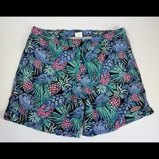 Vineyard Vines Chappy Swim Trunks Turtle Pineapple Print Size Large Summer Swim