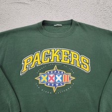 Vintage Green Bay Packers Sweatshirt Mens Extra Large NFL Big Graphic 90s Nutmeg