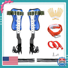 Seprochoo Tree Climbing Spike Set w/ Safety Belt Lanyard Rope Rescue Gear
