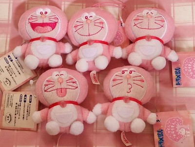 Doraemon Sakura Mascot Set of 5 Collectible Plush Figures Authentic Japan Anime