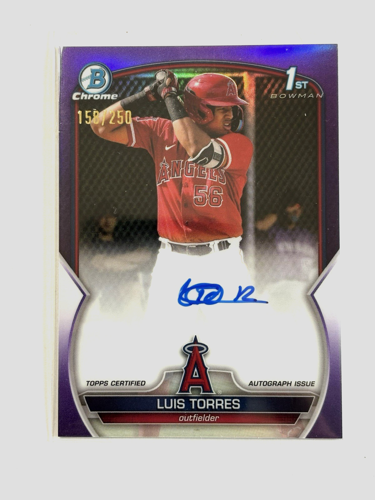 2023 Bowman Chrome Luis Torres Bowman 1st Prospect Auto /250