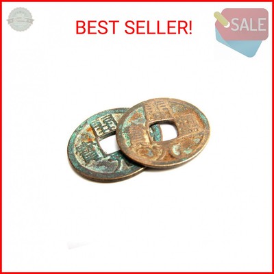 Wixine 2Pcs Chinese Ancient Kai Yuan Tong Bao Coin(621 AD)-Tang Dynasty