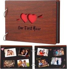 Scrapbook, Photo Album for Couples Handmade DIY One Year Memory Our First Year
