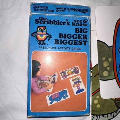 Vintage 1980s Scribbler's See & Know ''Big, Bigger, Biggest'' preschool activity