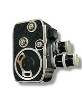 Paillard Bolex B8VS 8mm Camera | Yvar f2.8 35mm + f1.9 13mm D mount lenses