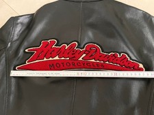 Giacca Giubbotto di Pelle per Moto con scritta Harley Davidson tg. M