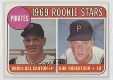 1969 Topps Rookie Stars Bruce Dal Canton Bob Robertson (Names in Yellow) 0m2c