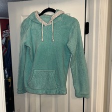 Girls Size Large Hoodie With Little Ears On It Light Green