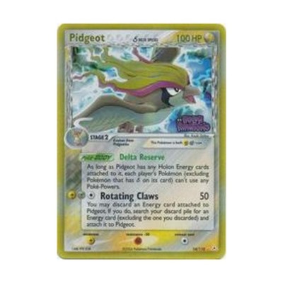 Pokemon Holon Phantoms Pidgeot (Delta Species) (HR) #14 (Reverse Holo) Fair-