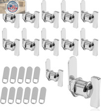 12 Pcs 7/8" Cam Lock Thumb Operated Cabinet Lock Non-Locking, for Camper, Vehi