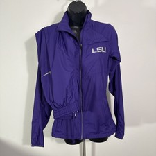 Nike LSU Tigers Women  s Dri Fit Purple Full Zip Track Suit Jacket  Pants Size S