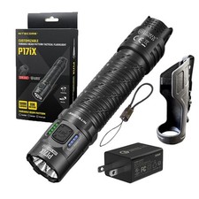 Linterna recargable Nitecore P17iX 5000 lúmenes con cargador de pared USB de 3 amperios