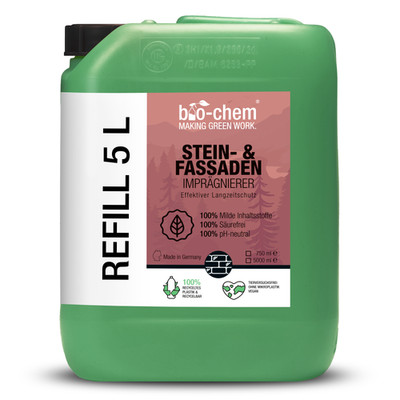 bio-chem Stein- & Fassadenimpraegnierer 5 L Schutz &Versiegelung Außenflaeche
