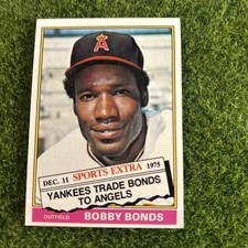 1976 TOPPS BOBBY BONDS CALIFORNIA ANGELS #380T B5