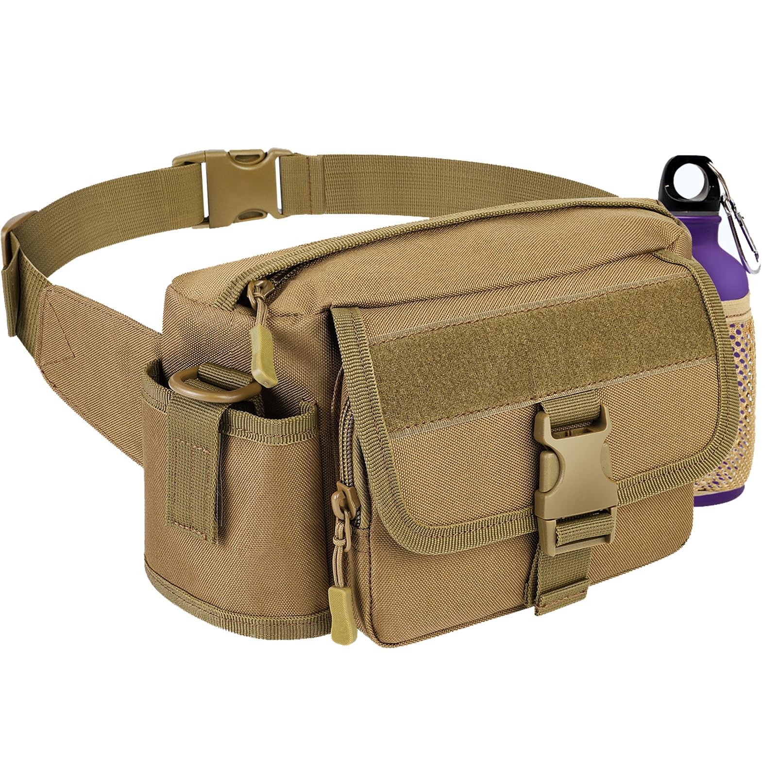 Metal Detecting Waist Bag with Kettle Sleeve Elastic Net，Portable Find bag, W...