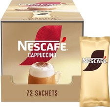 Nescafe Cappuccino Coffee Instant Drink Add Water One Cup Sachets Pack 72x15.5g