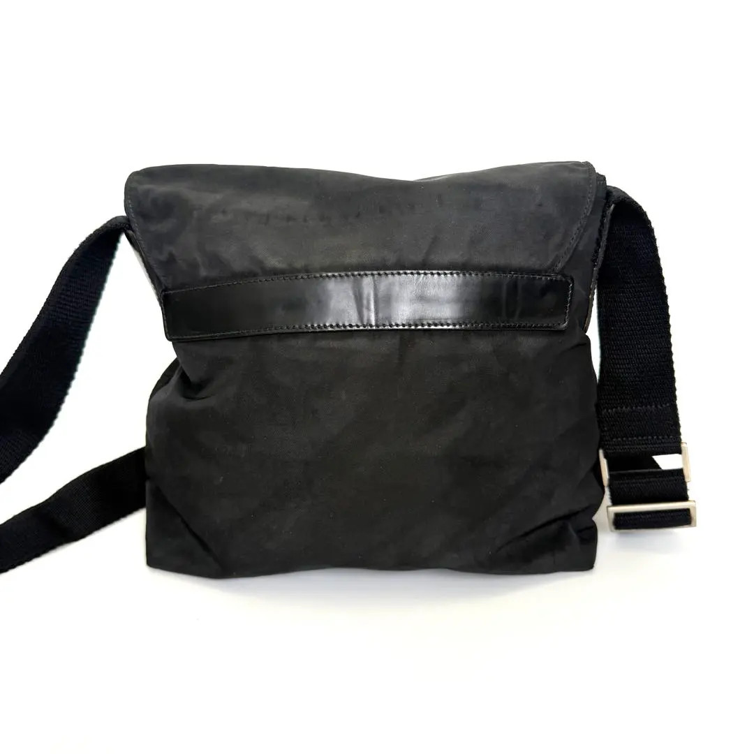 PRADA Nylon Leather  Shoulder Bag Black Women Authentic From JAPAN FS thumbnail 2