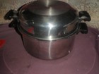 vtg.  Amway Queen 18/8 Stainless Multi-Ply Cookware 6 Qt? with Dome Lid/used — photo 5
