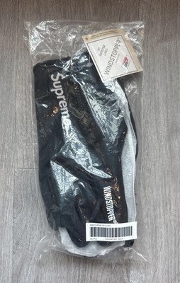 Medium - Supreme Windstopper Zip Gloves Black New Fw 25 In Hand