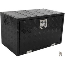 30x18x18 Truck Bed Storage Box Black Aluminum 30x18x18 Truck Bed Storage Box Black Aluminum