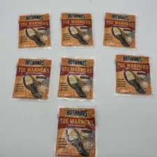 7 Packs Of 2 Hot Hands Toe Warmers with Adhesive. Safe Natural Odorless Heat.
