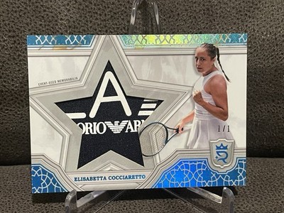  Elizabetta Cocciaretto 2024 Topps Royalty Logo Patch Relic RC Platinum #1/1