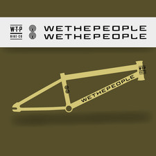 Juego de calcomanías adhesivas para cuadro BMX negro Wethepeople Bike Co