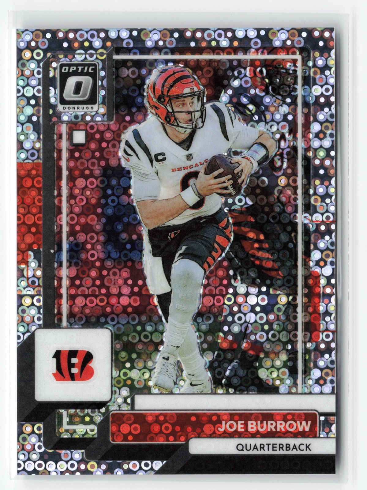JOE BURROW #39 /125 2022 PANINI OPTIC BENGALS SILVER CIRCLES