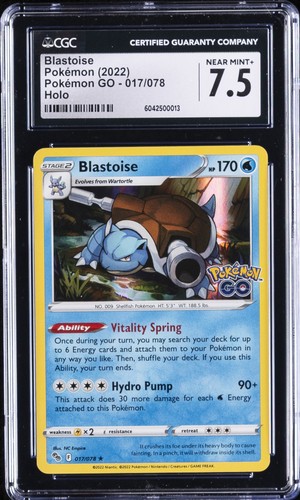 Blastoise graded CGC 7.5 for sale on eBay