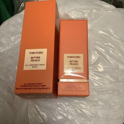 Tom Ford Bitter Peach Eau De Parfum Spray 1.7 oz & Body Spray 4oz    Authentic