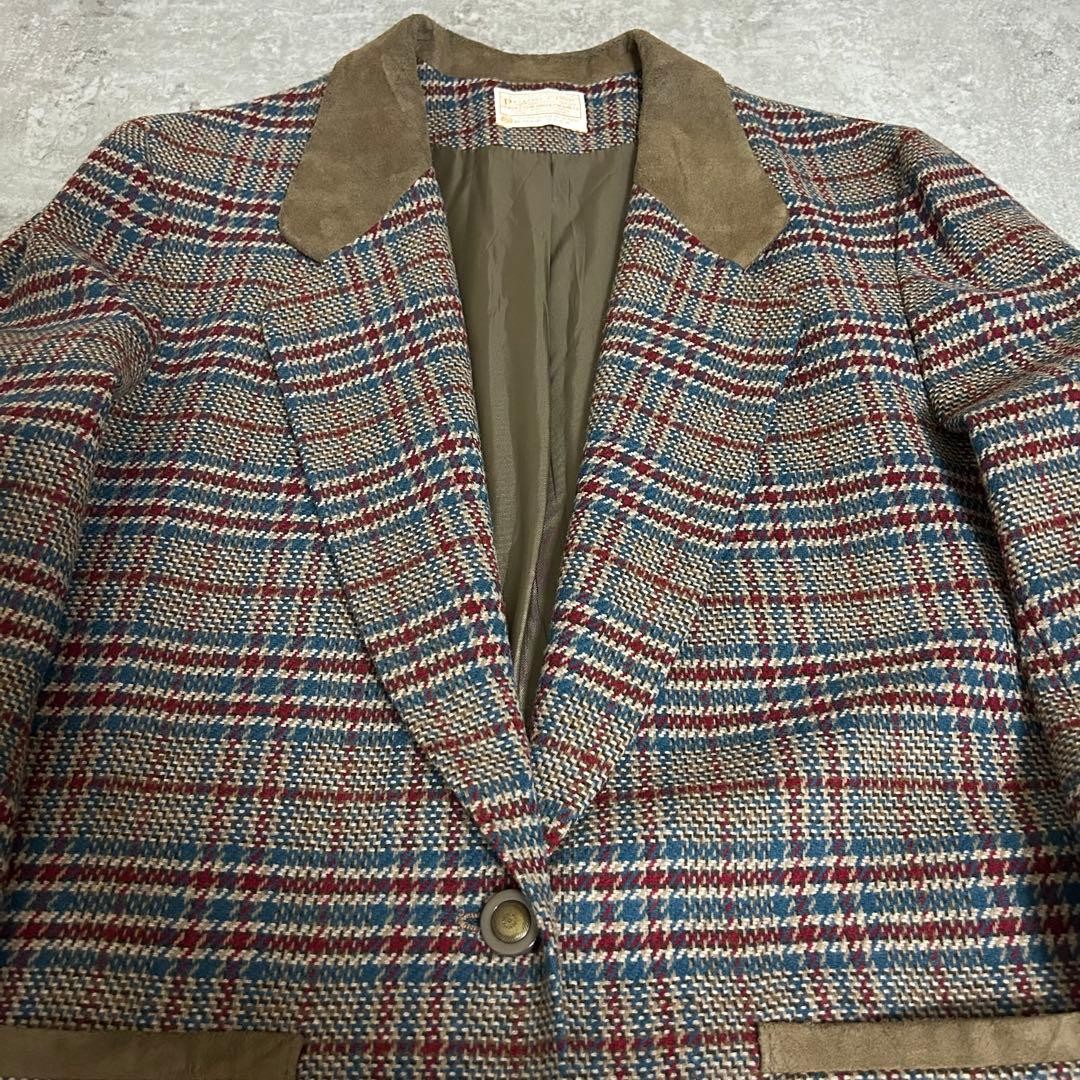 Pendleton 70s British Pattern Tailored Jacket Sue… - image 4