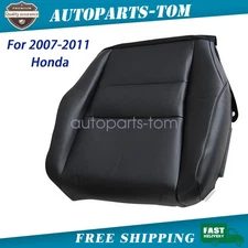 2007-2011 Fits Honda CRV CR-V Replacement Driver Bottom Leather Seat Cover Black