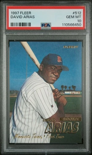 DAVID ORTIZ (Arias) 1997 Fleer ROOKIE #512 PSA 10 - NEW PSA GRADE