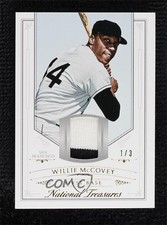 2015 Panini National Treasures Prime 1/3 Willie McCovey #105 HOF 0b0