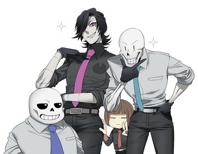 Frisk Undertale Male Mettaton Papyrus Sans Anime Playmat Desk Mat 24x14in