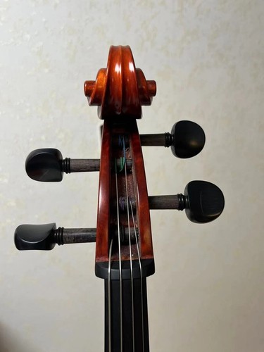 Stradivarius Model 4 Strings Student Cello 3/4 outfit with Bag,flame painting - Picture 10 of 10