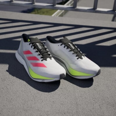 adidas Adizero Boston 12 Dash Grey Lucid Red Lucid Lemon