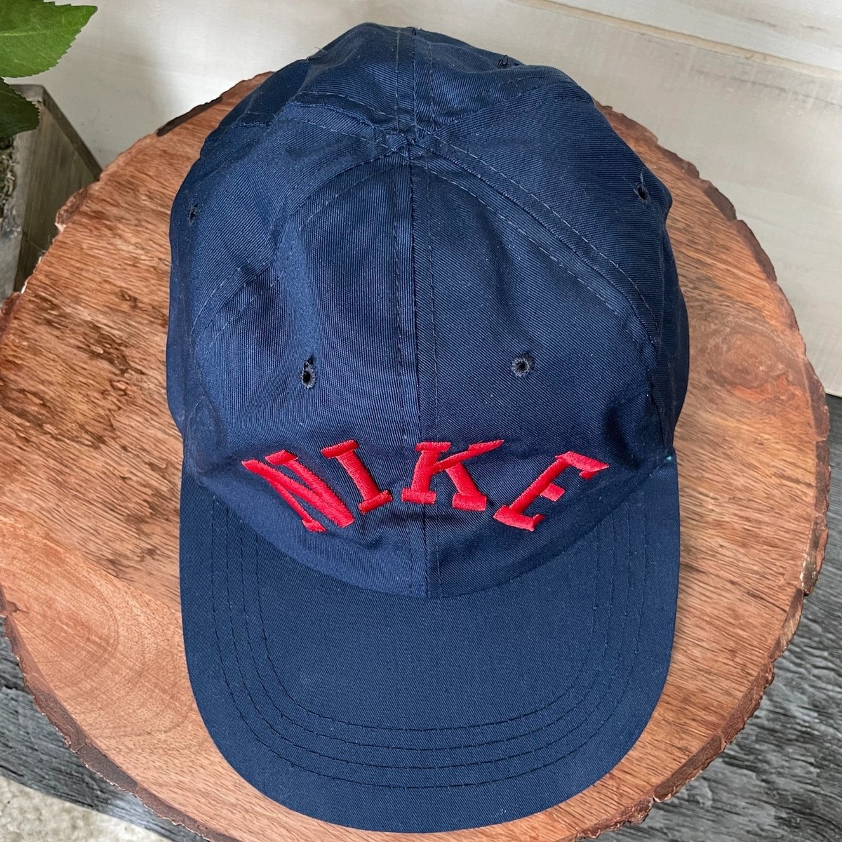 Vintage Nike Hat Zipper Strap Spell Out Logo Cap 80s RARE Vintage Nike Hat Zipper Strap Spell Out Logo Cap 80s RARE