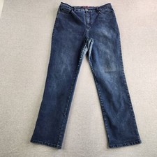 Gloria Vanderbilt Jeans Women's Size 14 Blue Dark Wash Amanda Straight Leg