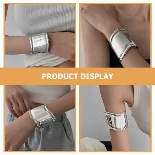 Womens Bracelet Fashion Jewelry Breites Kantenarmband Frau Armreifen Für Frauen - 第 4/12 張圖片
