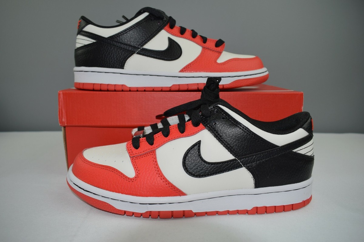 NIKE Dunk Low レッド/ホワイト/ブラック 8 Big Kids Nike Dunk Low - GYM RED/BLACK-WHITE