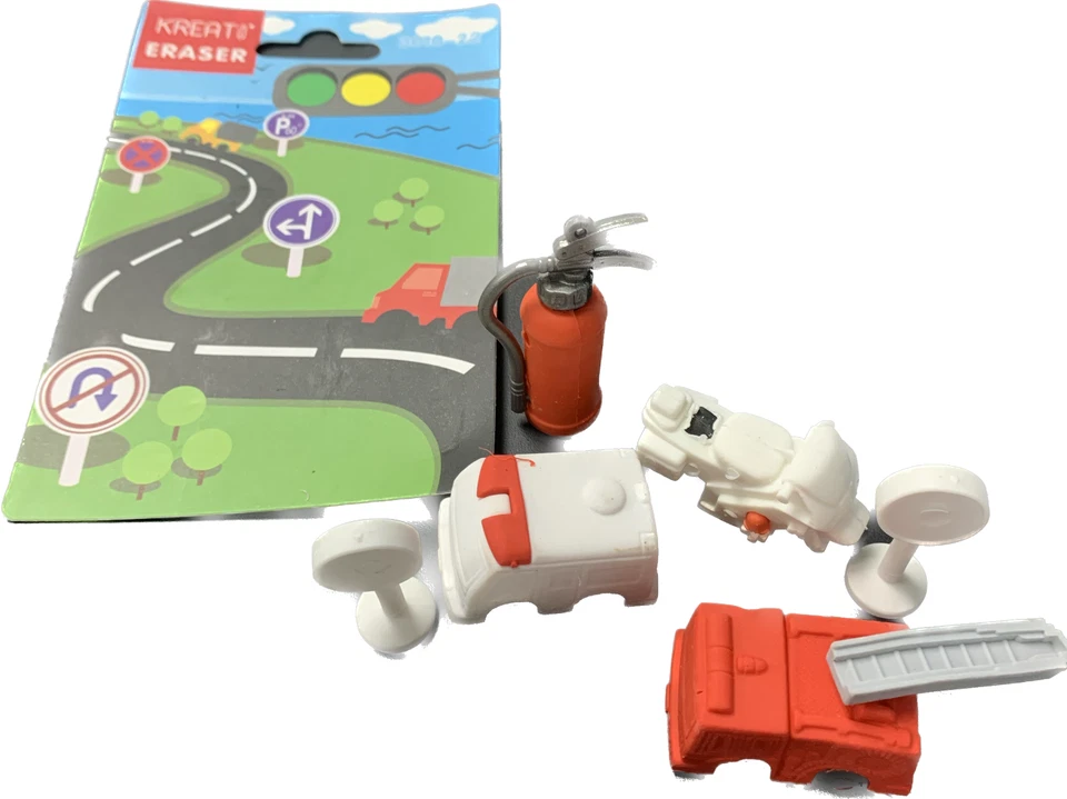 5set Kreati Fancy Eraser Rescue Unit | Resceu Print Design | Stationery Kids - Image 3 of 4