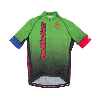 JACKAROO Cycling Full Zip Mens Jersey Green S UK
