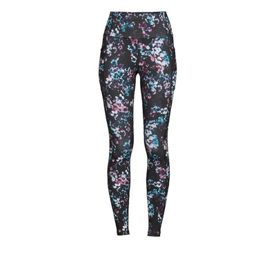 New Avia Womens Core Performance Multi Color Floral Leggings Size:S (4-6)