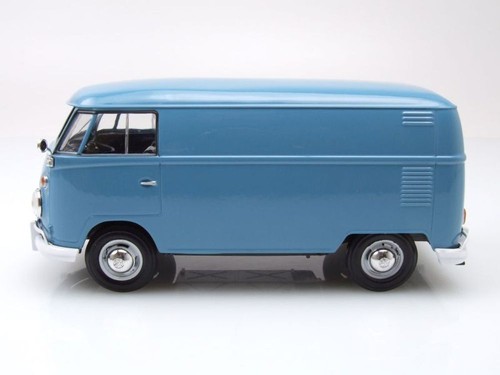 VW T1 Furgone Kastenwagen Blu Modellino 1:24 MotorMax - Foto 3 di 9