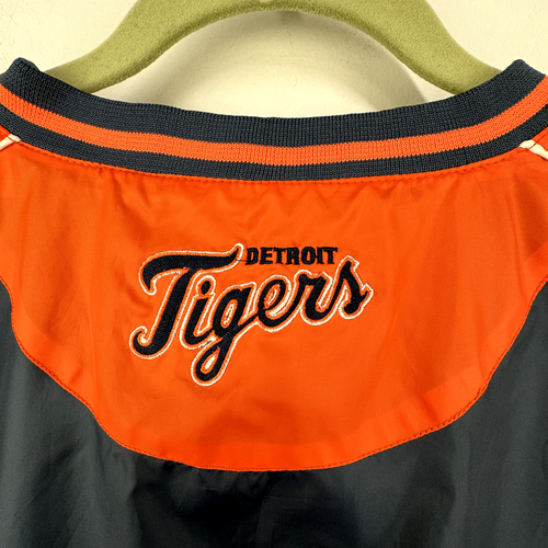 Maglione giacca a vento vintage Detroit Tigers Geniune Merchandise taglia L ricamato - Foto 10 di 10
