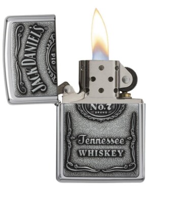 ZIPPOライター Zippo 250JD-427, Jack Daniel's Tennessee Whisky Emblem Chrome