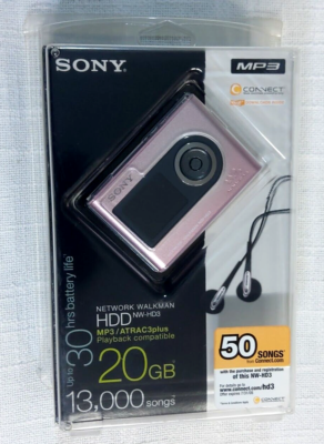 Rare Sony Network Walkman - 20GB Digital MP3 Player - Pink
